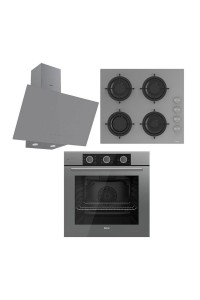 Ferre Flowart Serisi Gri Mekanik Ankastre Set D079+CS208+XE62CPR Ferre Flowart Serisi Gri Mekanik Ankastre Set D079+CS208+XE62CPR