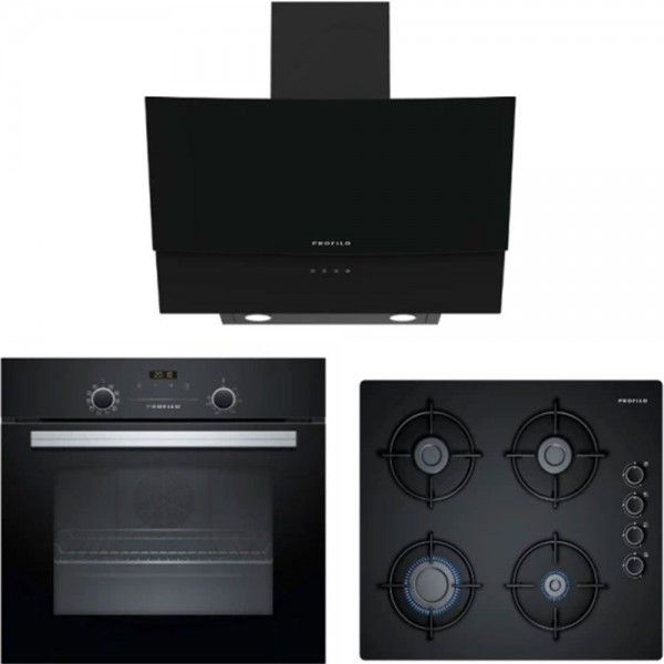 Profilo (FRMA226S-OO36P6O10D-DVE6G560) Siyah Ankastre Set