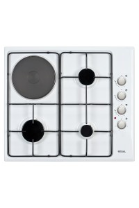 Regal AO 6030 B Tek Gözü Elektrikli Beyaz Ankastre Ocak