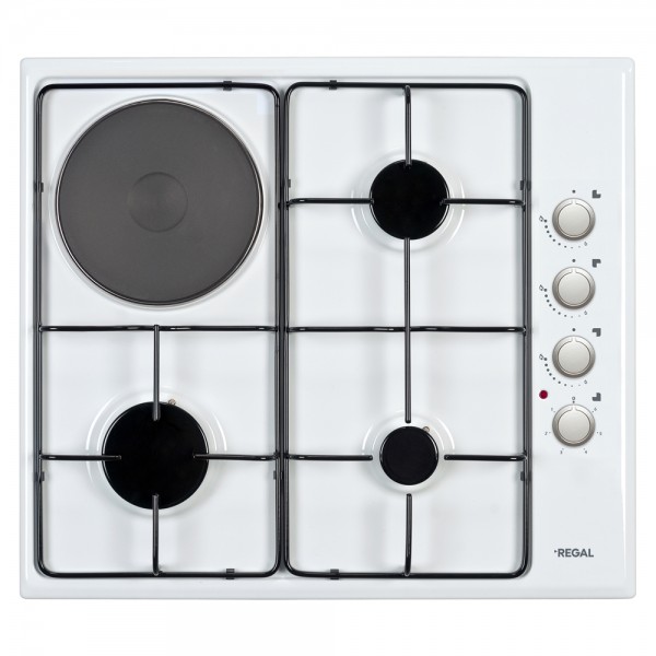 Regal AO 6030 B Tek Gözü Elektrikli Beyaz Ankastre Ocak