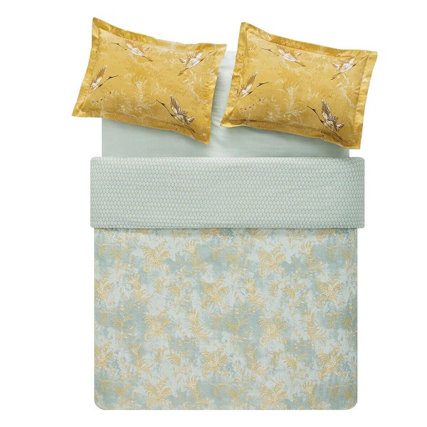 Puffy Odora Çift Kişilik 200x220cm Saten Nevresim Takımı Adaçayı