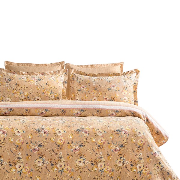 Puffy Lisette Tek Kişilik Pike Takımı Somon Puffy Lisette Tek Kişilik Pike Takımı Somon