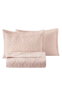 Puffy Julian Çift Kişilik Yatak Örtüsü Seti - Blush Puffy Julian Çift Kişilik Yatak Örtüsü Seti - Blush