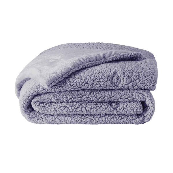 Puffy Mellove Sherpa 250gr/m2 195x215cm Çift Kişilik Yorgan - Kül Moru Puffy Mellove Sherpa 250gr/m2 195x215cm Çift Kişilik Yorgan - Kül Moru
