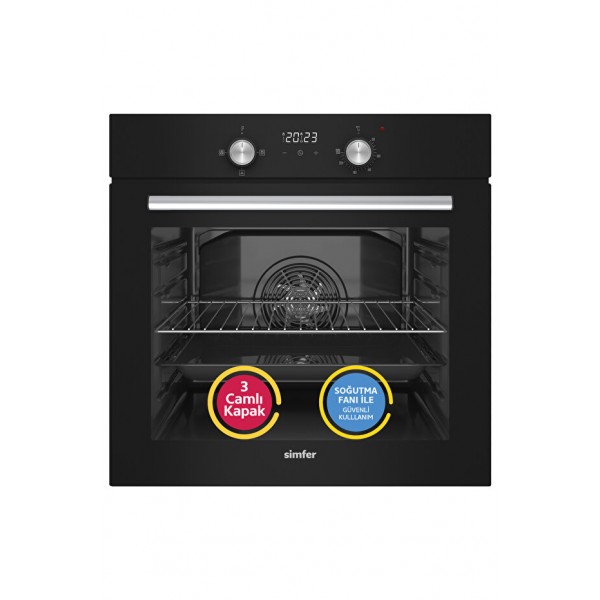 Simfer Diamond SB8203 Siyah Ankastre Fırın