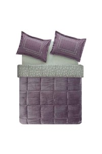 Puffy Lela Threefy Çift Kişilik Uyku Seti - Kül Moru Puffy Lela Threefy Çift Kişilik Uyku Seti - Kül Moru